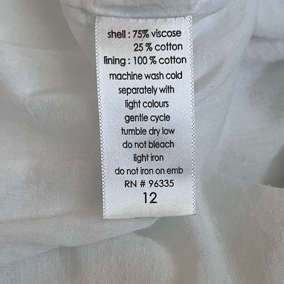 Susana Monaco Dress Embroidered Beach Swim Resort Cover Up Tassel Tie Keyhole - Picture 6 of 8